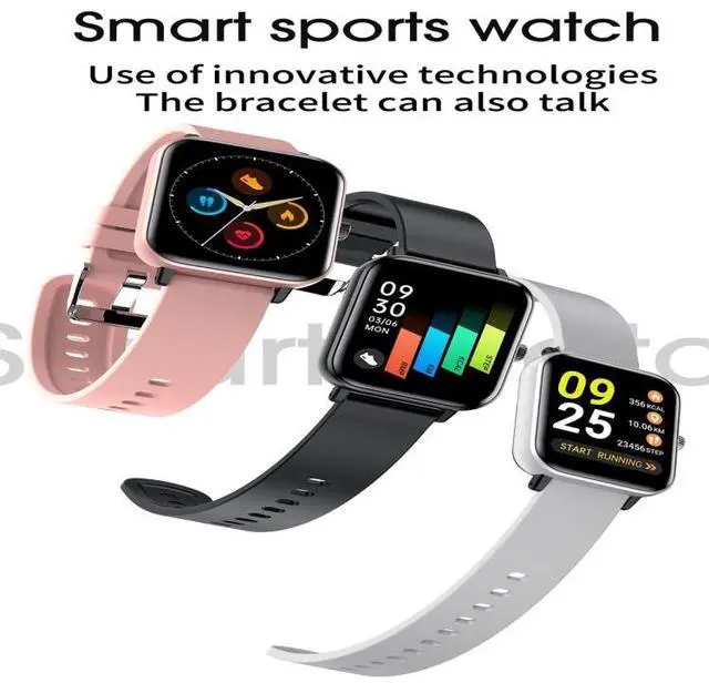 Alt view image 2 of 7 - H10 1.54inch Color Screen Smart Watch IP67 Waterproof,Support Bluetooth Call/Heart Rate Monitoring/Blood Pressure Monitoring/Blood Oxygen Monitoring/Sleep Monitoring (Pink)