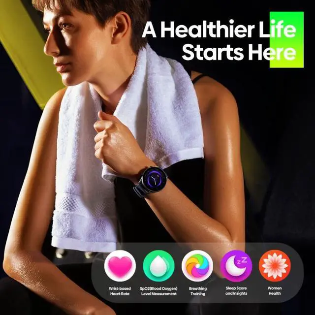 Alt view image 6 of 7 - Zeblaze Btalk 2 Lite 1.39 inch Screen IP68 Smart Watch Supports Voice Calling / Health Monitoring (Pink)