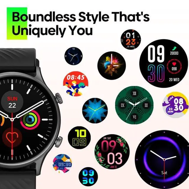 Alt view image 7 of 7 - Zeblaze Btalk 2 Lite 1.39 inch Screen IP68 Smart Watch Supports Voice Calling / Health Monitoring (Pink)