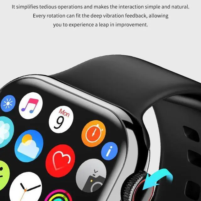 Alt view image 3 of 7 - IW9 2.05 inch Square Screen Smart Watch Supports Bluetooth Calls/Blood Oxygen Monitoring (Rose Gold)