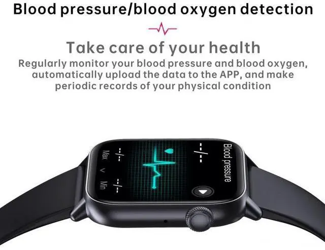 Alt view image 6 of 6 - QS08 PRO 1.83 inch BT5.2 Smart Sport Watch, Support Sleep / Heart Rate / Blood Oxygen / Temperature / Blood Pressure Health Monitor (Silver+Grey)