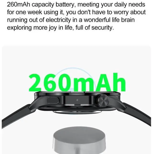 Alt view image 5 of 7 - LEMFO HK4 1.43 inch AMOLED Round Screen Smart Watch Supports Bluetooth Calls (Green)