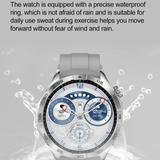 Alt view image 6 of 7 - LEMFO HK4 1.43 inch AMOLED Round Screen Smart Watch Supports Bluetooth Calls (Green)
