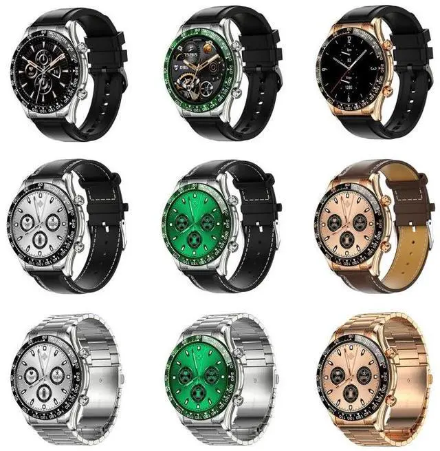 Alt view image 2 of 7 - LOANIY E18 Pro Smart Bluetooth Calling Watch with NFC Function, Color: Gold Leather Gold Leather