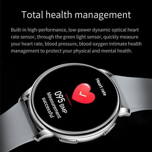 Alt view image 4 of 7 - Y33 1.32 inch TFT Color Screen Smart Watch, Support Bluetooth Calling/Blood Pressure Monitoring (Black)