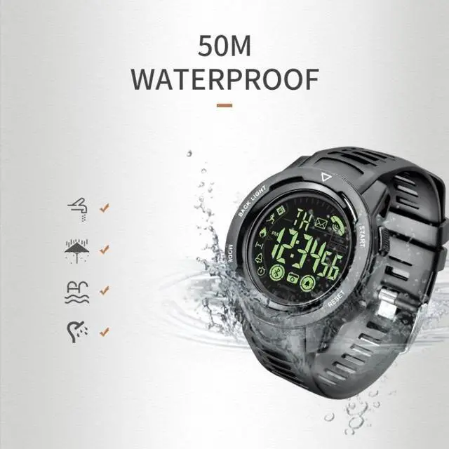 Alt view image 5 of 7 - SPOVAN PR3 Outdoor Waterproof Bluetooth Smart Sports Watch (Black)