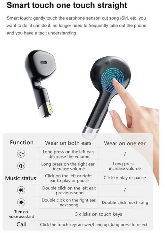 Alt view image 5 of 7 - D8 Pro 2.01 inch 2 in 1 Bluetooth Earphone Steel Strap Smart Watch, Support NFC with Cover (Black)