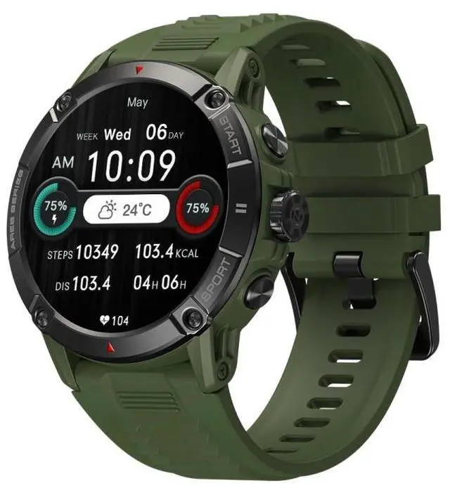 Main image of Zeblaze Ares 3 1.52 inch IPS Screen Smart Watch Supports Health Monitoring / Voice Calls (Wild Green)
