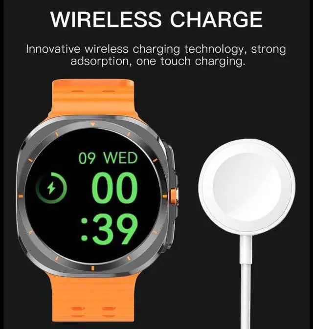 Alt view image 3 of 7 - X7 1.51 inch IPS Screen Bluetooth Smart Watch Supports Healthy Monitoring (Silver)