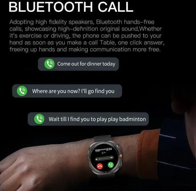Alt view image 7 of 7 - X7 1.51 inch IPS Screen Bluetooth Smart Watch Supports Healthy Monitoring (Silver)