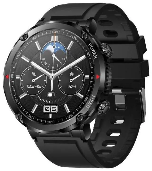 Main image of T30 1.6-inch Outdoor Sports Waterproof Smart Music Bluetooth Call Watch Black