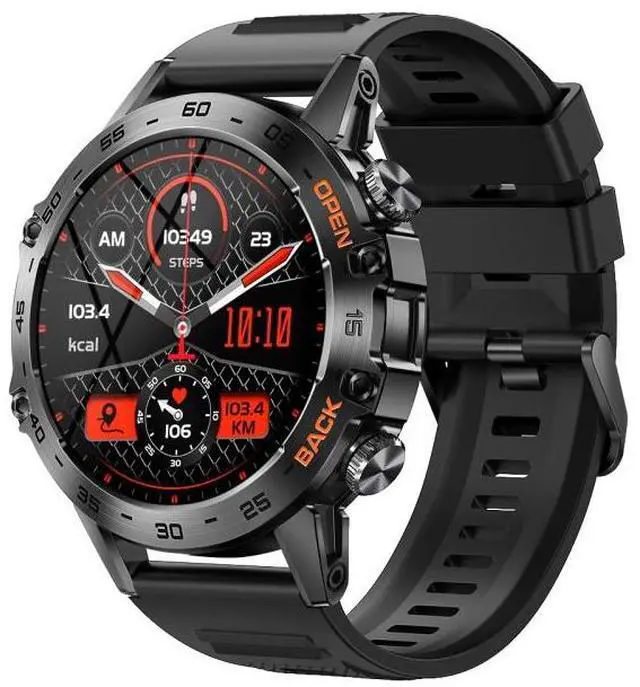 Main image of K52 1.39 inch IPS Square Screen Smart Watch Supports Bluetooth Calls (Black)