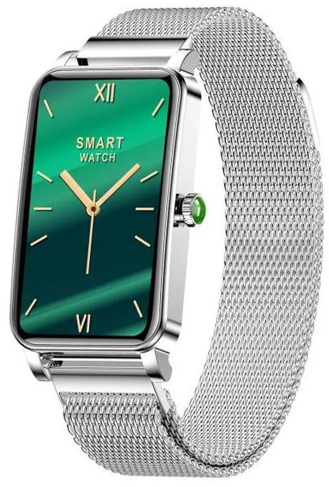 Main image of ZX19 1.45 inch HD Screen Bluetooth 5.0 IP68 Waterproof Women Smart Watch, Support Sleep Monitor / Menstrual Cycle Reminder / Heart Rate Monitor / Blood Oxygen Monitoring, Style: Milanese Str