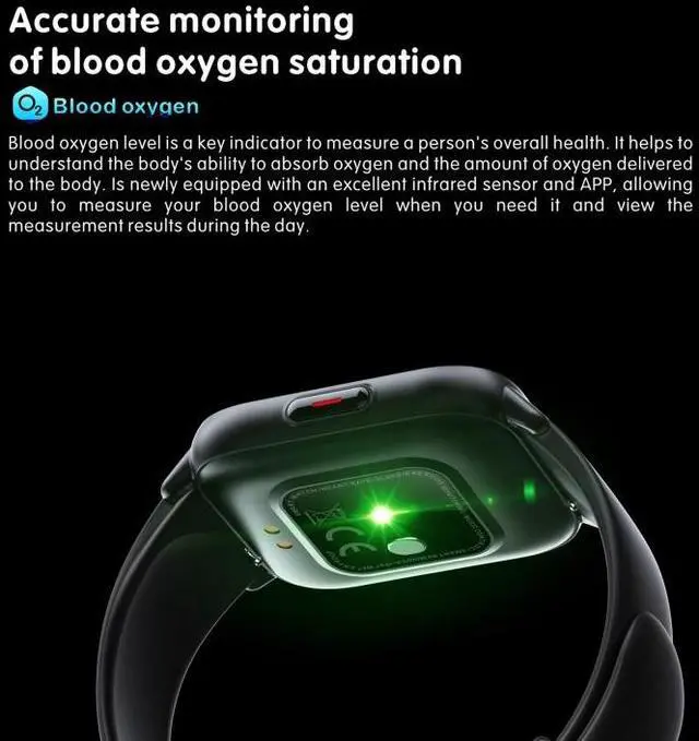 Alt view image 2 of 7 - QS16 Pro 1.83 inch BT5.0 Smart Sport Watch, Support Bluetooth Call / Sleep / Blood Oxygen / Temperature / Heart Rate / Blood Pressure Health Monitor (White)