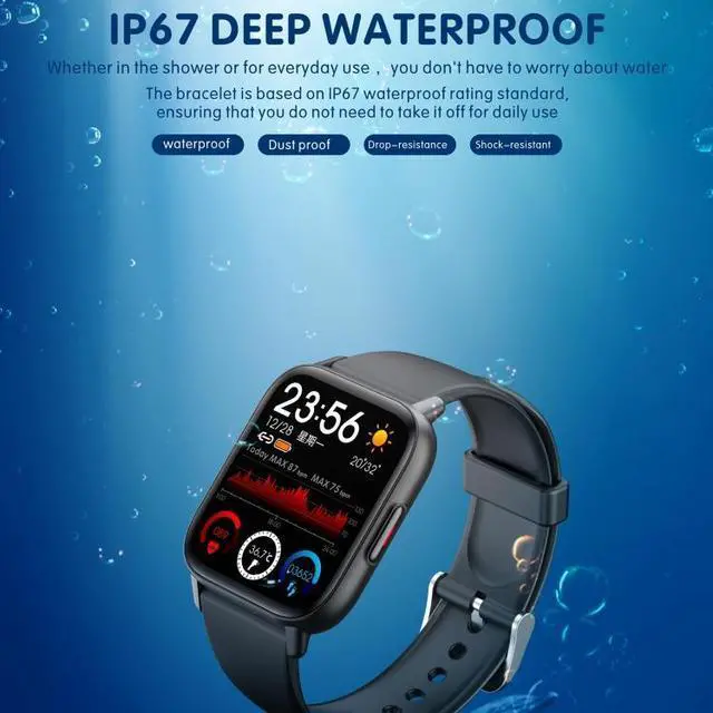 Alt view image 5 of 7 - QS16 Pro 1.83 inch BT5.0 Smart Sport Watch, Support Bluetooth Call / Sleep / Blood Oxygen / Temperature / Heart Rate / Blood Pressure Health Monitor (White)