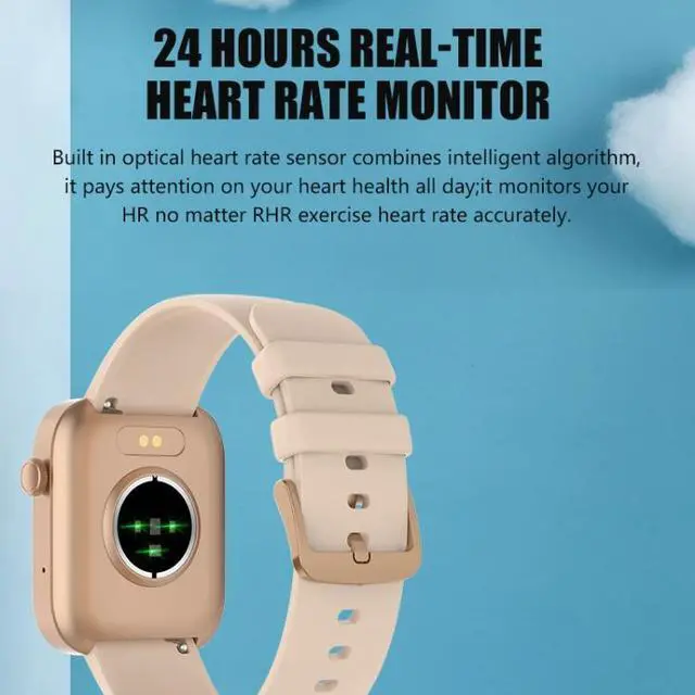 Alt view image 3 of 7 - P43 1.8 inch TFT Screen Bluetooth Smart Watch, Support Heart Rate Monitoring & 100+ Sports Modes (Black)
