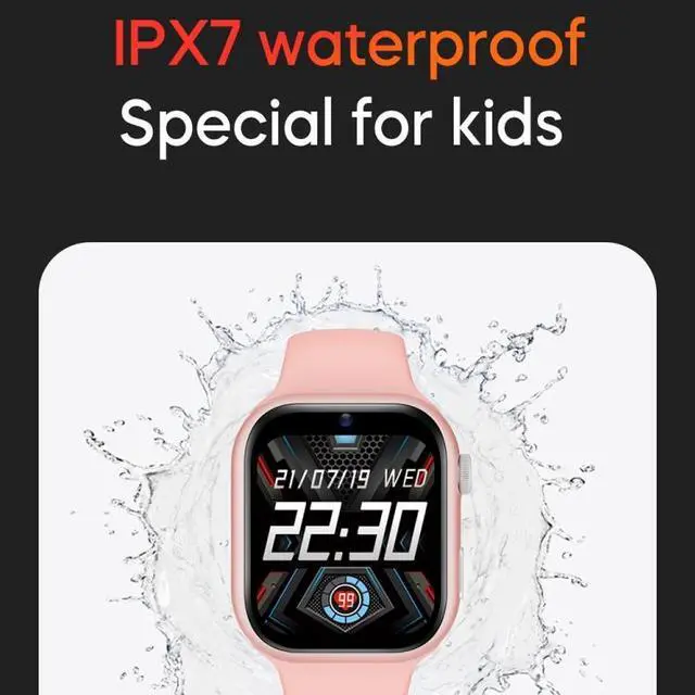 Alt view image 6 of 7 - K20 1.81 inch Children Sport Smart Watch, Support Video Call / Message Notification / GPS / WiFi / AI (Pink)