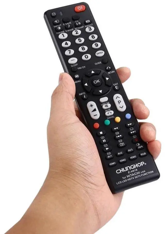 Alt view image 7 of 7 - CHUNGHOP E-H918 Universal Remote Controller for HITACHI LED TV / LCD TV / HDTV / 3DTV