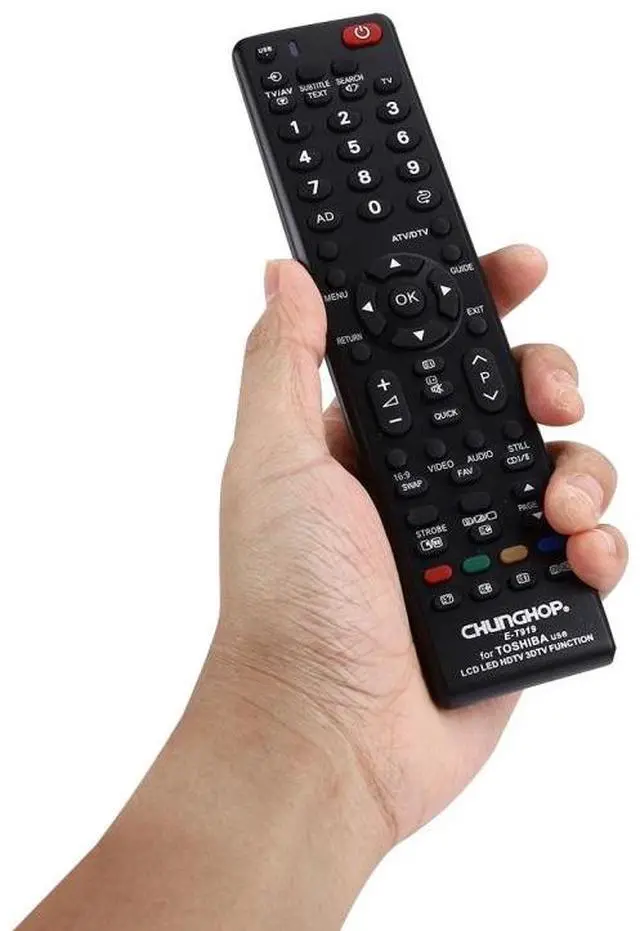 Alt view image 6 of 7 - CHUNGHOP E-T919 Universal Remote Controller for TOSHIBA LED TV / LCD TV / HDTV / 3DTV