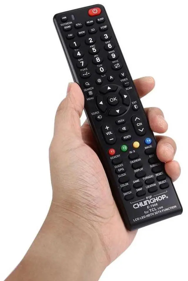 Alt view image 6 of 7 - CHUNGHOP E-T908 Universal Remote Controller for TCL LED TV / LCD TV / HDTV / 3DTV