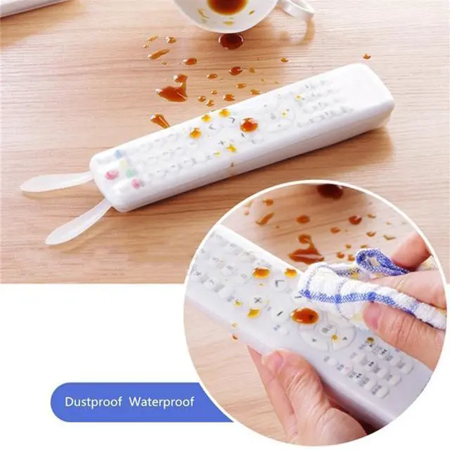 Alt view image 5 of 5 - 5 PCS Smart TV Box Remote Control Waterproof Dustproof Silicone Protective Cover, Size: 18.5*5*2.5cm