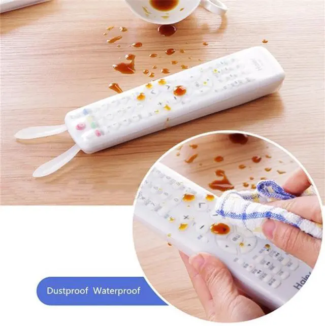 Alt view image 5 of 5 - 5 PCS Smart TV Box Remote Control Waterproof Dustproof Silicone Protective Cover, Size: 21*5*2cm