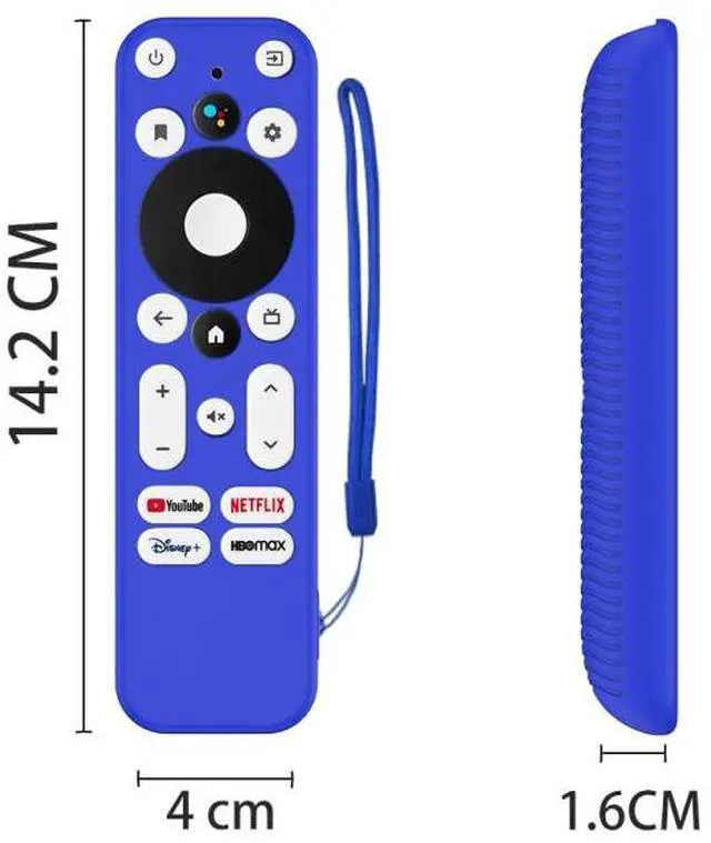 Alt view image 3 of 5 - For ONN Android TV 4K UHD Streaming Device Y55 Anti-Fall Silicone Remote Control Cover (Red)