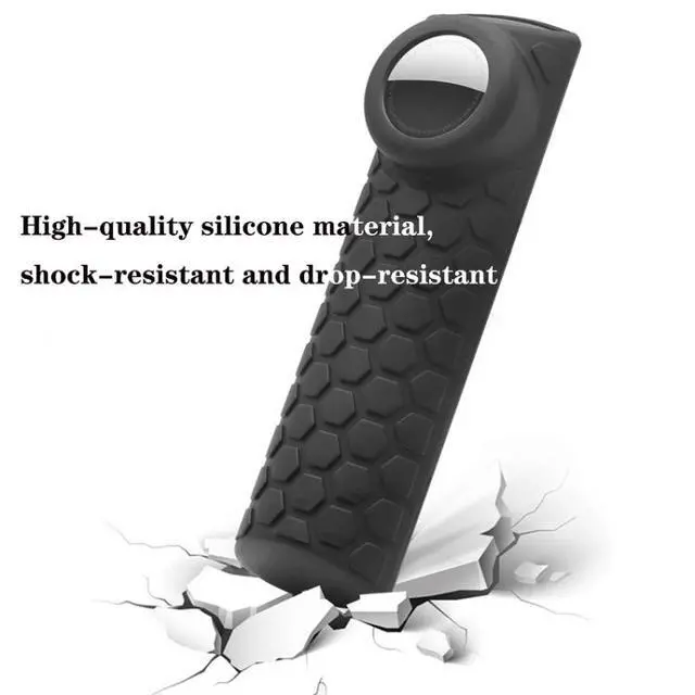 Alt view image 5 of 7 - 2pcs Remote Control Case For Amazon Fire TV Stick 2021 ALEXA 3rd Gen With Airtag Holder (Wine Red)