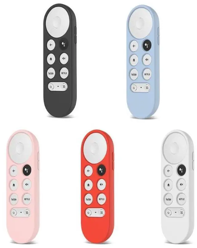 Alt view image 2 of 7 - 2 PCS Silicone Protective Shell for Google Chromecast 2020 Remote Control (White) (White)
