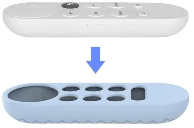 Alt view image 4 of 7 - 2 PCS Silicone Protective Shell for Google Chromecast 2020 Remote Control (White) (White)
