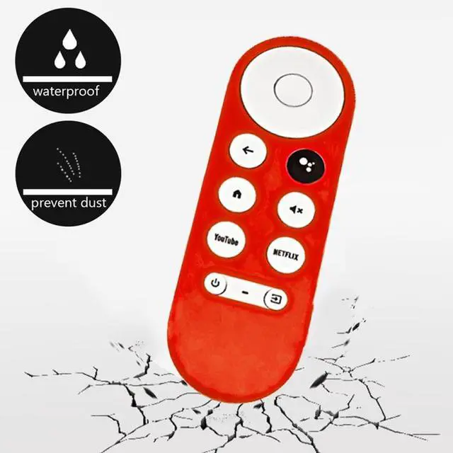 Alt view image 3 of 6 - For Google Chromecast 2020 Y16 Remote Control Anti-fall Silicone Protective Case Y16 (Red) (Red)