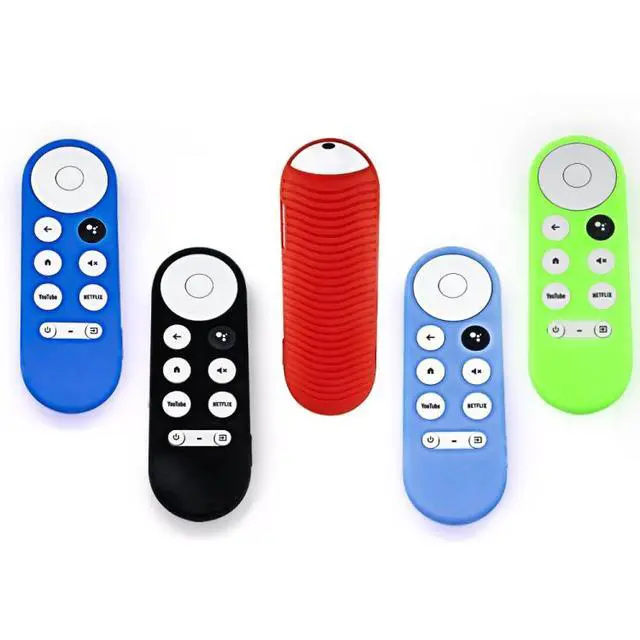 Alt view image 2 of 6 - For Google Chromecast 2020 Y16 Remote Control Anti-fall Silicone Protective Case Y16 (Red) (Red)