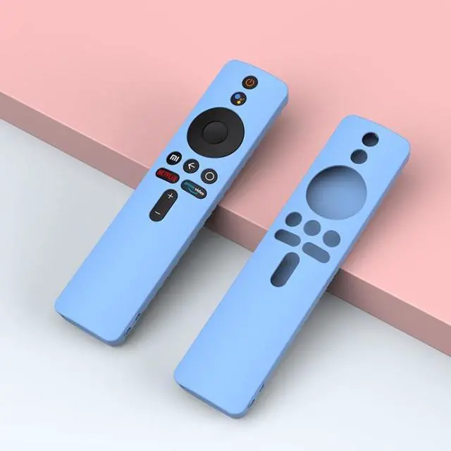Alt view image 3 of 3 - For Xiaomi MiBox S Sky Blue For MiBox S Solid Color Silicone Protective Cover For MiBox S Sky Blue (Sky Blue) Black