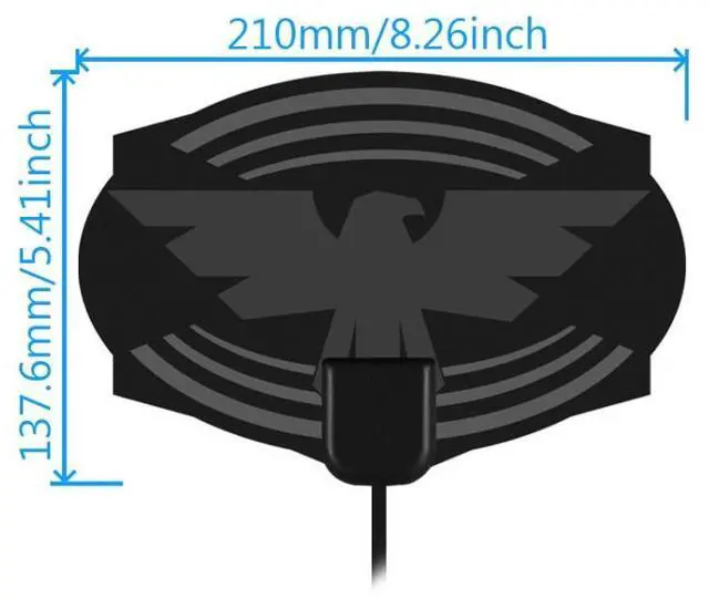 Alt view image 3 of 7 - MYC-HDTV049 25dB 4K HDTV Antenna, Reception Range: 150 Miles