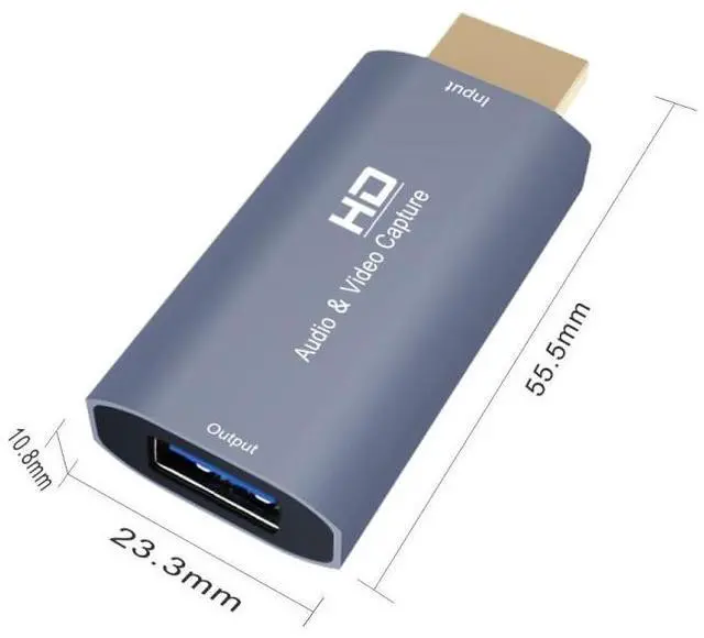 Alt view image 2 of 5 - Z51 USB Female to HDMI Male Video Capture Card