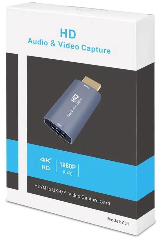Alt view image 5 of 5 - Z51 USB Female to HDMI Male Video Capture Card