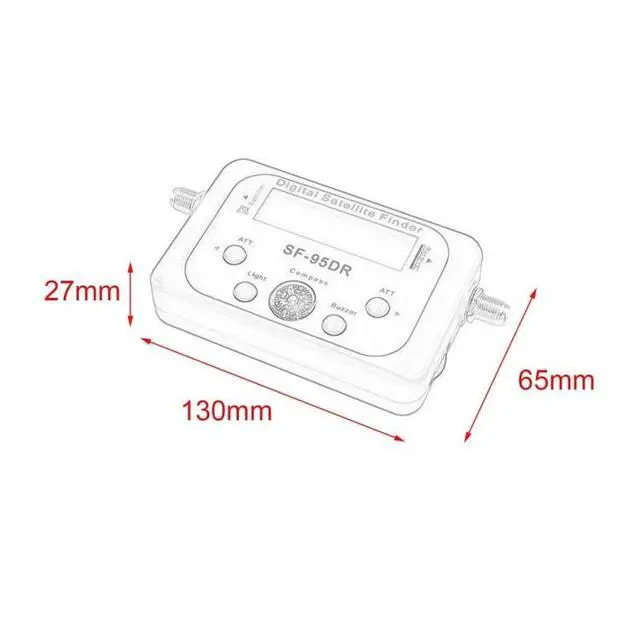 Alt view image 3 of 6 - SF-95DR Satellite Finder TV Signal Receiver With Compass