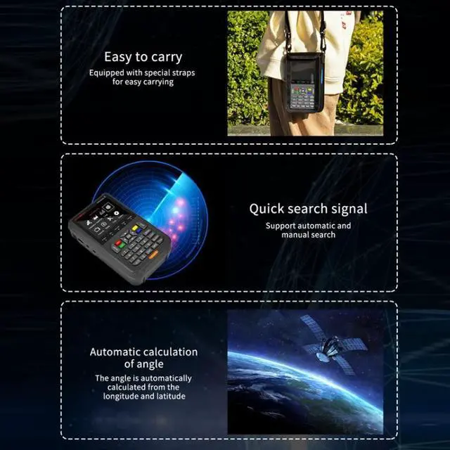 Alt view image 6 of 7 - GTMedia Full HD Digital Satellite Finder With 3.5 Inch LCD Screen Without Bag