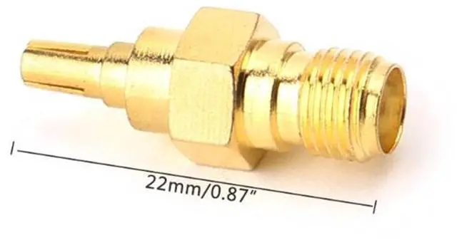 Alt view image 4 of 4 - 2 PCS SMA Female to CRC9 Male RF Coaxial Connector