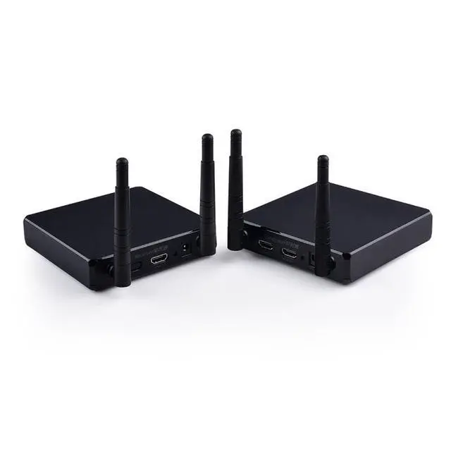 Alt view image 3 of 7 - Measy FHD686 Full HD 1080P 3D 5-5.8GHz Wireless HDMI Transmitter (Transmitter + Receiver) with Display, Supports Infrared Remote Control & Wireless Same Screen Function, Transmission Distanc
