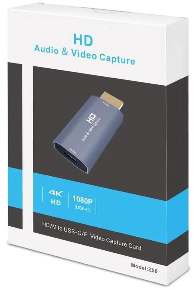Alt view image 5 of 5 - Z50 USB-C / Type-C Female to HDMI Male Video Capture Card