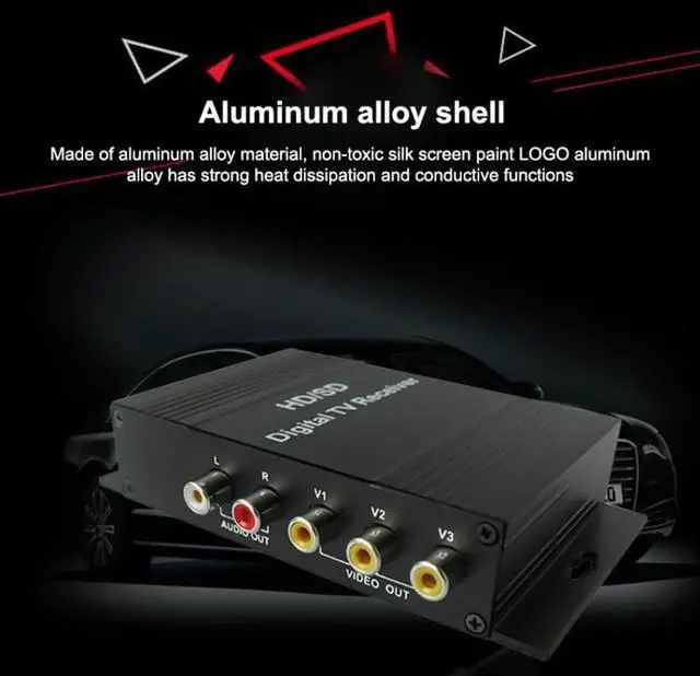 Alt view image 5 of 7 - High Speed ISDB-T Mobile Digital Car TV Receiver, Suit for Brazil / Peru / Chile etc. South America Market(Black)
