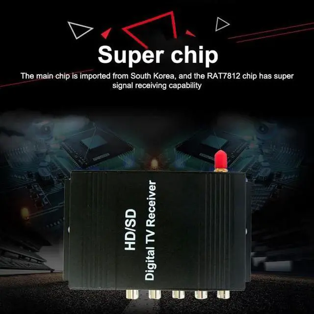 Alt view image 6 of 7 - High Speed ISDB-T Mobile Digital Car TV Receiver, Suit for Brazil / Peru / Chile etc. South America Market(Black)