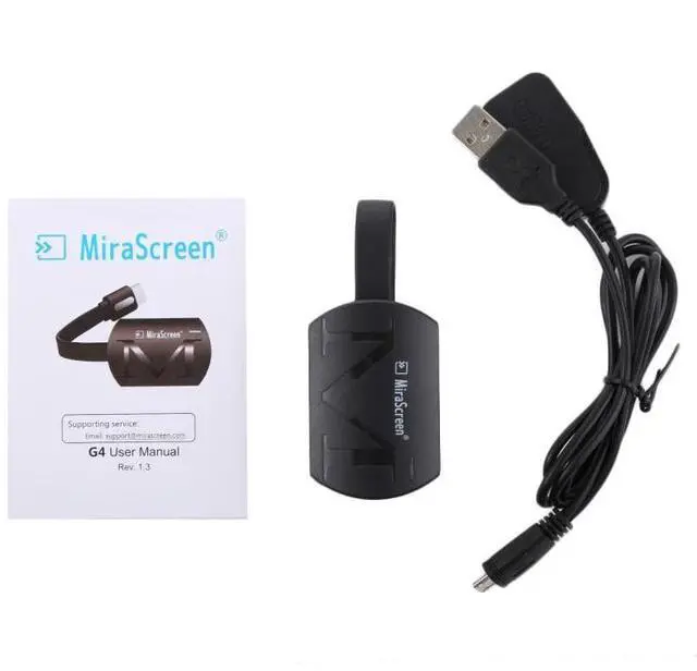 Alt view image 5 of 7 - MiraScreen G4 Wireless HDMI Dongle HD 1080P TV Stick WiFi Media Player Miracast