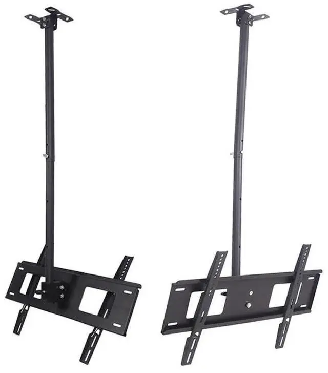 Alt view image 3 of 5 - 32-65 inch Universal Height & Angle Adjustable LCD TV Wall-mounted Ceiling Dual-use Bracket, Retractable Length: 2m