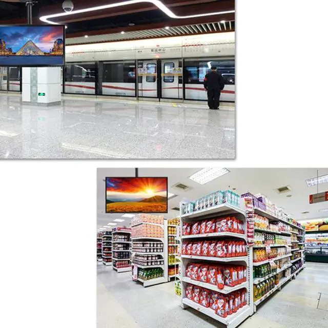 Alt view image 5 of 5 - 32-65 inch Universal Height & Angle Adjustable LCD TV Wall-mounted Ceiling Dual-use Bracket, Retractable Length: 2m