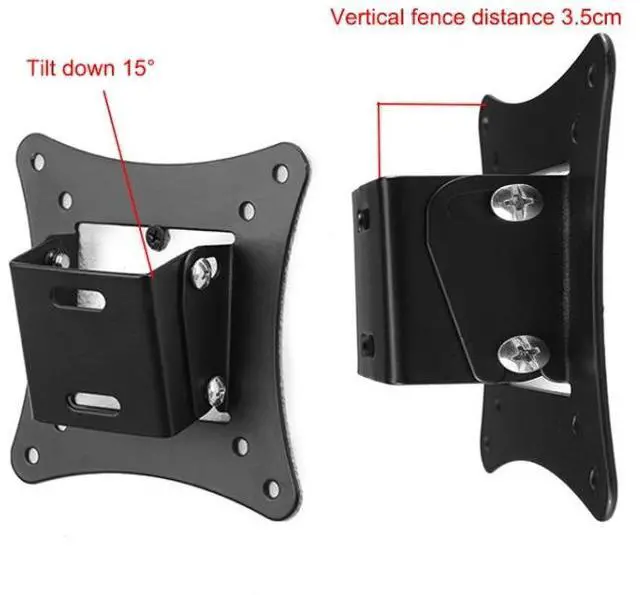 Alt view image 3 of 6 - 5 PCS TV Monitor Universal Stand Mini Simple Vertical Display Hanger Holder (Black)