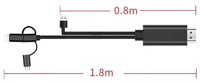 Alt view image 2 of 6 - OT-7537S 3 in 1 1080P Mobile HD Screen Player HDTV Cable