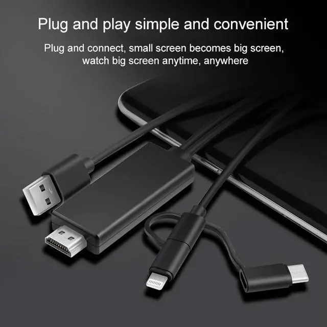 Alt view image 4 of 6 - OT-7537S 3 in 1 1080P Mobile HD Screen Player HDTV Cable