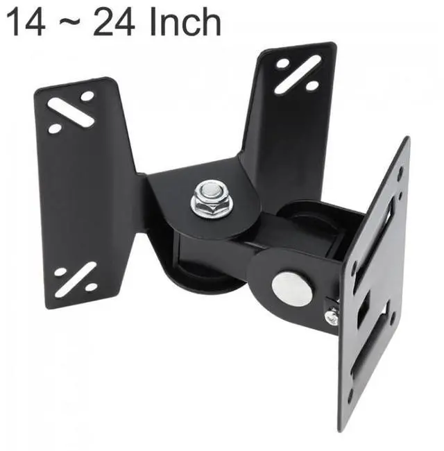 Main image of Universal Rotated TV PC Monitor Wall Mount Bracket for 14 ~ 24 Inch LCD LED Flat Panel TV with 180 degrees around the pivot